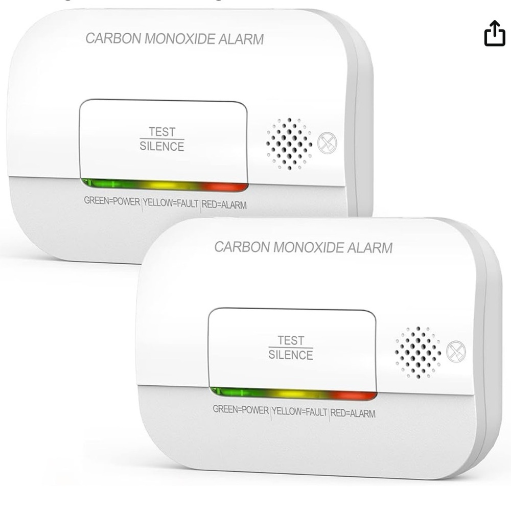NWT Putogesafe 2 Pack Carbon Monoxide Detectors